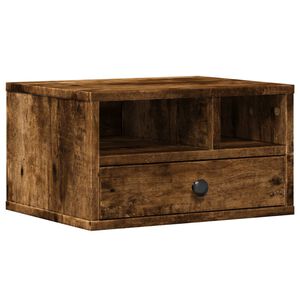 vidaXL Stojan na tlačiareň dymov&yacute; dub 40x32x22,5 cm kompozitn&eacute; drevo