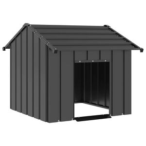 vidaXL B&uacute;da pre psa so strechou 85x107x81 cm, pozinkovan&aacute; oceľ