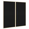 vidaXL Informačn&aacute; n&aacute;stenka Čierna 100 x 100 x 1,4 cm Borovicov&yacute; mas&iacute;v
