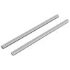 vidaXL Skrutkov&aacute; tyč 2 pcs Strieborn&aacute; 6 x 120 mm Oceľ