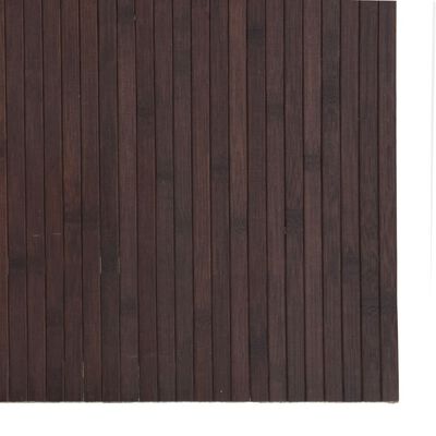 vidaXL Koberec obdĺžnikový tmavohnedý 80x300 cm bambus