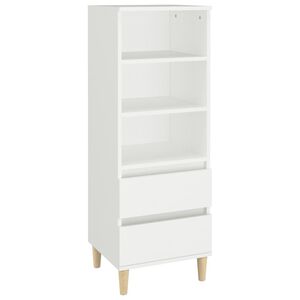 vidaXL Vysok&aacute; skrinka biela 40x36x110 cm spracovan&eacute; drevo