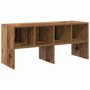 vidaXL Reg&aacute;l na top&aacute;nky stohovateľn&eacute; star&eacute; drevo 89,5x30x40 cm
