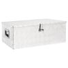 vidaXL &Uacute;ložn&yacute; box strieborn&yacute; 90x47x33,5 cm hlin&iacute;k