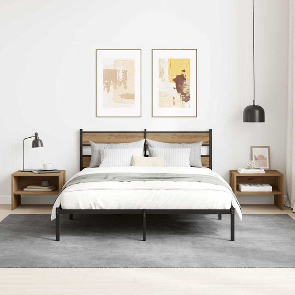 vidaXL Nočn&yacute; stol&iacute;k dub artisan 40 x 40 x 30 cm Kompozitn&eacute; drevo