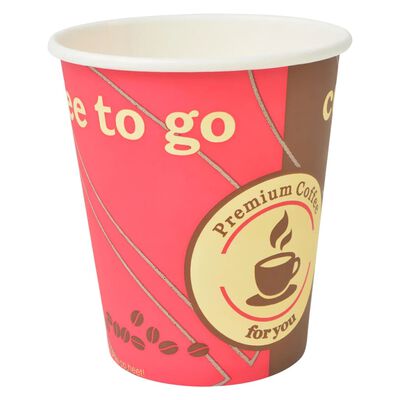 vidaXL 1000 ks Jednorazové poháre na kávu papierové 240 ml (8 oz)