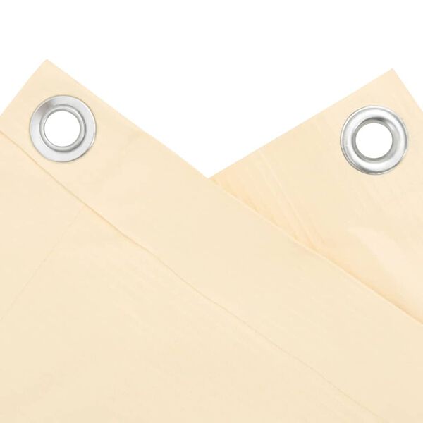 vidaXL Balk&oacute;nov&aacute; z&aacute;stena, kr&eacute;mov&aacute; 400x90 cm, PVC