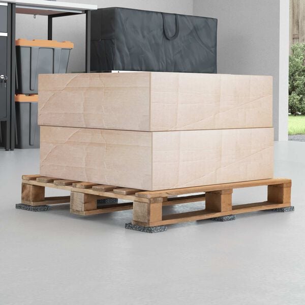 vidaXL Gumená valec Čierna Guma