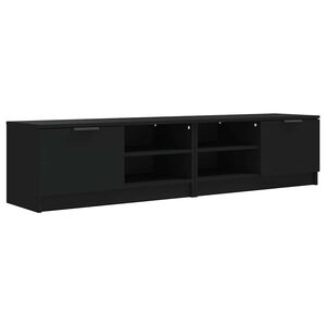 vidaXL TV stol&iacute;ky 2 ks čierne 80x35x36,5 cm spracovan&eacute; drevo