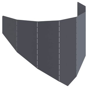 vidaXL Obrubn&iacute;k tr&aacute;vnika 100 x 45 cm Oceľ Antracitov&aacute;