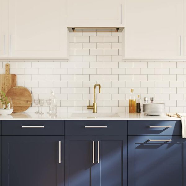 vidaXL Rukoväte na skrinku 5 ks strieborné 192 mm nehrdzavejúca oceľ