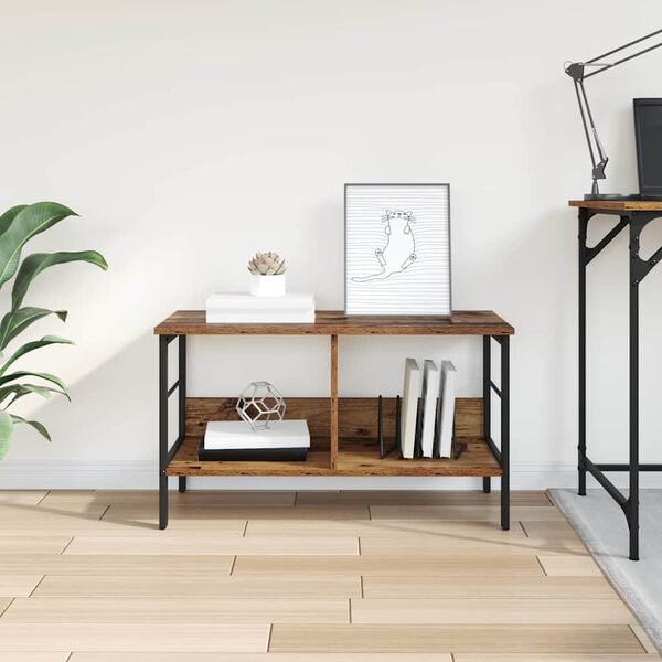 vidaXL Reg&aacute;l na knihy Star&eacute; drevo 82 x 32 x 47 cm Kompozitn&eacute; drevo