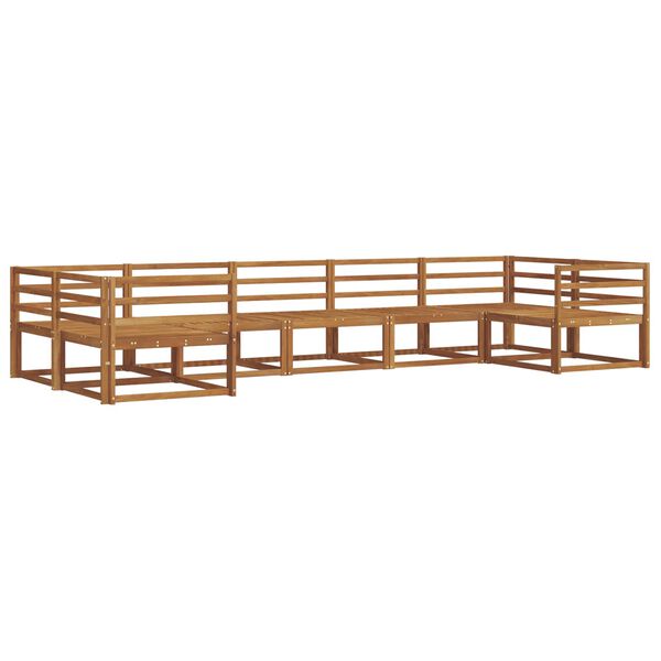 vidaXL Z&aacute;hradn&aacute; s&uacute;prava gaučov 7 pcs Pr&iacute;rodn&aacute; Pevn&eacute; ak&aacute;ciov&eacute; drevo