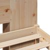 vidaXL Posteľ s knižnicou bez matraca 120x200 cm borovicový masív
