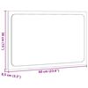 vidaXL LED k&uacute;peľňov&eacute; zrkadlo dub sonoma 60x8,5x38 cm kompozitn&eacute; drevo