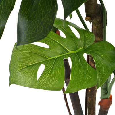 vidaXL Umelá rastlina, monstera s kvetináčom 170 cm, zelená