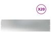 vidaXL Obruby tr&aacute;vnika 20 ks 25x103 cm Oceľ pozink