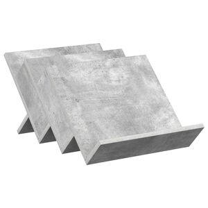 vidaXL Reg&aacute;l na časopisy s poličkou Bet&oacute;nov&aacute; &scaron;ed&aacute; 53 x 40 x 28,5 cm