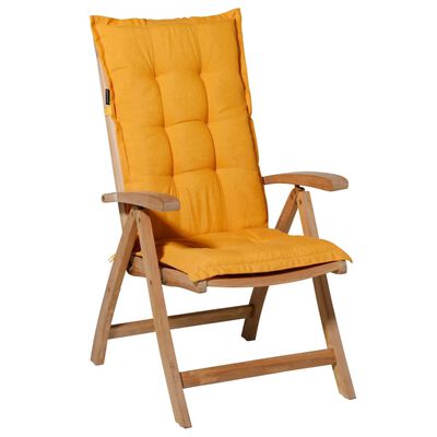 Madison Podložka na stoličku Panama, vysoké operadlo 123x50 cm, zlatá