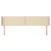vidaXL Čelo postele so z&aacute;hybmi kr&eacute;mov&yacute; 203x16x78/88 cm l&aacute;tka