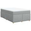vidaXL Boxspring posteľ s matracom bledosiv&aacute; 120x190 cm l&aacute;tka