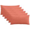 vidaXL Poťah na podložku 6 pcs ALMELO Červenooranžov&aacute; 40 x 80 cm