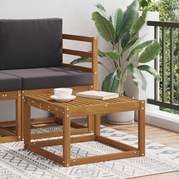 vidaXL Vonkaj&scaron;&iacute; st&ocirc;l Pevn&eacute; ak&aacute;ciov&eacute; drevo Pr&iacute;rodn&aacute; 59 x 59 x 37 cm