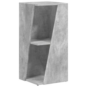 vidaXL Bočn&aacute; polica 33 x 32 x 70,5 cm Kompozitn&eacute; drevo Bet&oacute;nov&aacute; &scaron;ed&aacute;