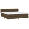 vidaXL Boxspring posteľ s matracom tmavohned&aacute; 160x200 cm l&aacute;tka