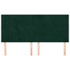 vidaXL Čelo postele tmavozelen&eacute; 180x5x118/128 cm zamatov&eacute;