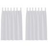 vidaXL Voile z&aacute;clona 2 ks Svetlosiv&aacute; 140 x 140 cm Polyester