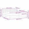 vidaXL Posteľ s pružinov&yacute;m r&aacute;mom Svetlosiv&aacute; 200 x 200 cm l&aacute;tka