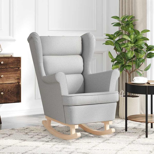 vidaXL Hojdacie kreslo Cloud Grey 74x90x102 cm L&aacute;tka