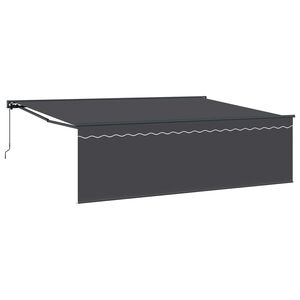 vidaXL Sklopn&aacute; mark&iacute;za Antracit 450 &times; 300 cm Polyester a hlin&iacute;k