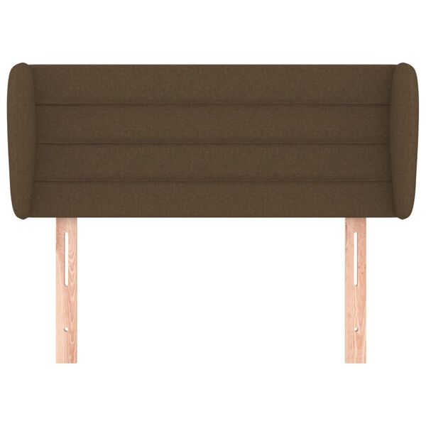 vidaXL Čelo postele so z&aacute;hybmi tmavohend&eacute; 103x23x78/88 cm l&aacute;tka