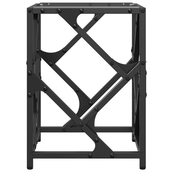 vidaXL Konferenčn&yacute; stol&iacute;k priehľadn&aacute; sklenen&aacute; doska 30x30x41 cm oceľ