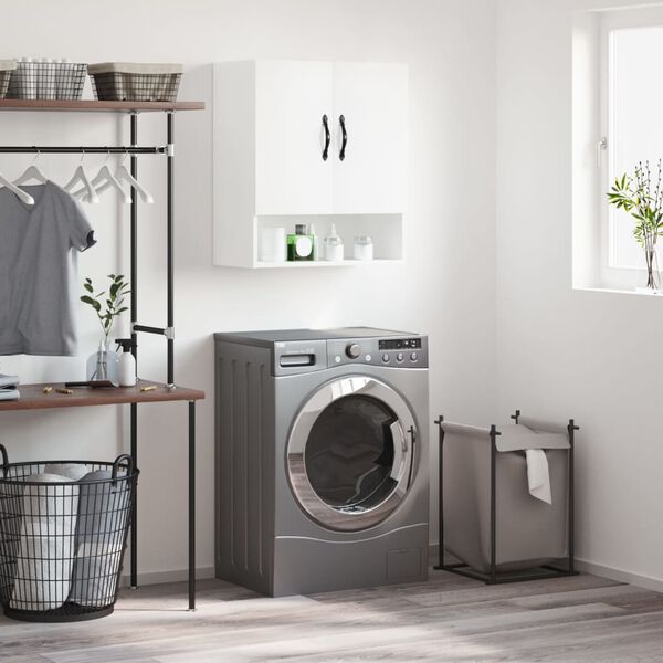 vidaXL Nástenná skrinka biela 60x31x70 cm kompozitné drevo