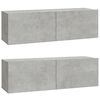 vidaXL TV skrinky 2 ks bet&oacute;novo-siv&eacute; 100x30x30 cm spracovan&eacute; drevo