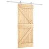 vidaXL Posuvn&eacute; dvere Pr&iacute;rodn&aacute; a biela 85 x 210 cm
