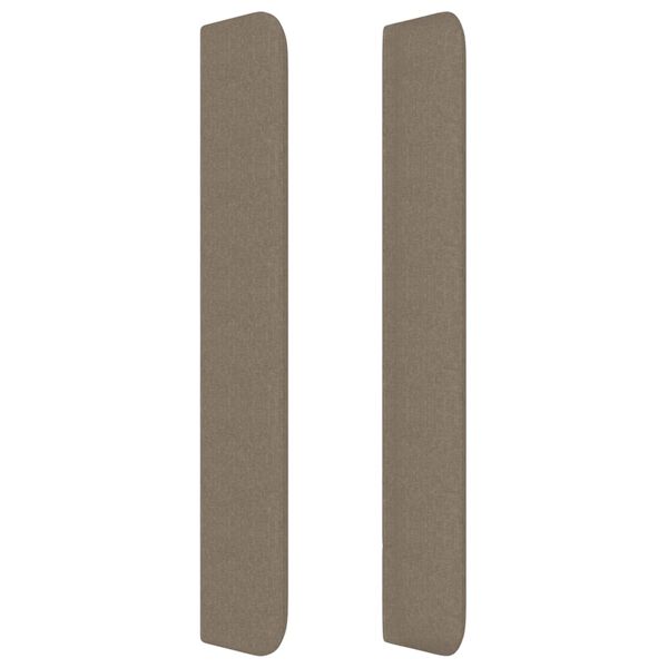 vidaXL Čelo postele so z&aacute;hybmi sivohned&eacute; 183x16x118/128 cm l&aacute;tka