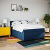 vidaXL Boxspring posteľ s matracom modr&yacute; 140x190 cm l&aacute;tka
