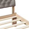 vidaXL Rám postele Hnedá a taupe 140 x 200 cm Borovicový masív