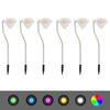 vidaXL Sol&aacute;rne z&aacute;hradn&eacute; LED svetl&aacute; 6 ks 9x7,8x29,5 cm
