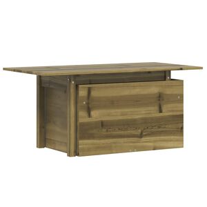 vidaXL Z&aacute;hradn&yacute; stol&iacute;k 100x50x75 cm impregnovan&aacute; borovica
