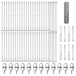 vidaXL Stĺp na plot. Strieborn&aacute;