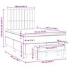 vidaXL Boxspring posteľ s matracom čierna 120x190 cm zamat