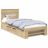 vidaXL R&aacute;m postele Sonoma dub 90 x 200 cm Kompozitn&eacute; drevo