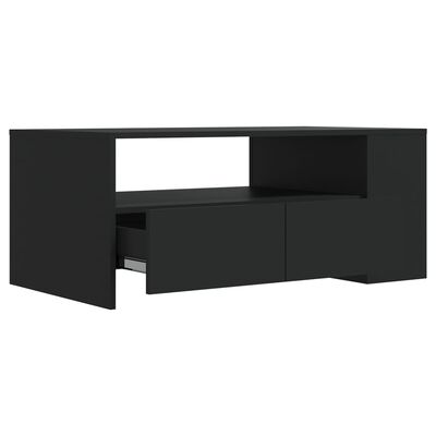 vidaXL Konferenčný stolík čierny 102x55x42 cm kompozitné drevo