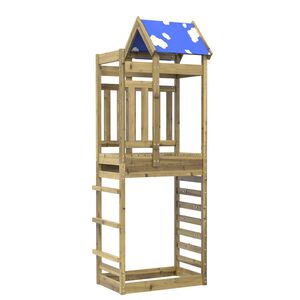 vidaXL Hern&aacute; veža Hned&aacute; 85 x 52,5 x 239 cm Mas&iacute;vne impregnovan&eacute; drevo