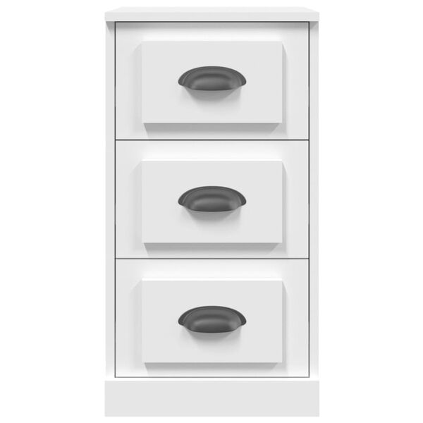 vidaXL Komoda biela 36x35,5x67,5 cm kompozitné drevo